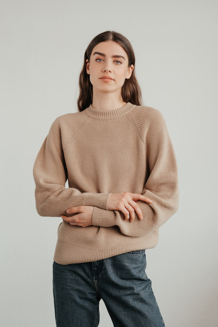 Strickpullover aus Wolle (Merino) mit Oversized-Passform