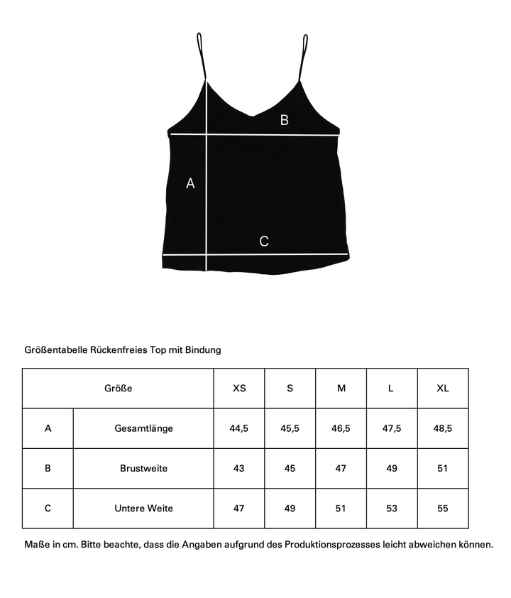 Rückenfreies Top mit Bindung