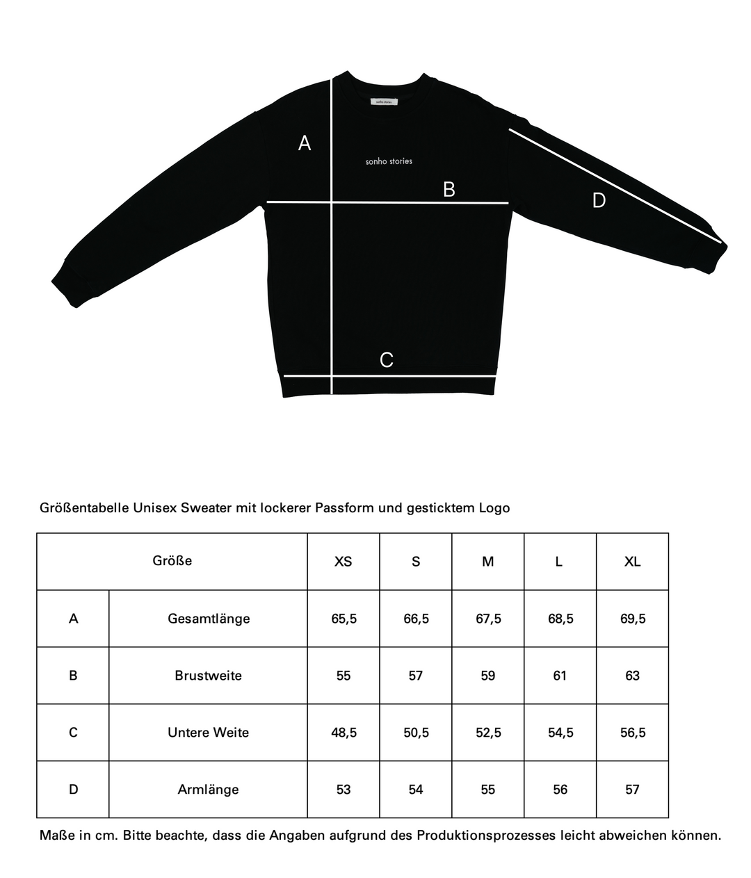 Unisex Sweater mit lockerer Passform und gesticktem Logo