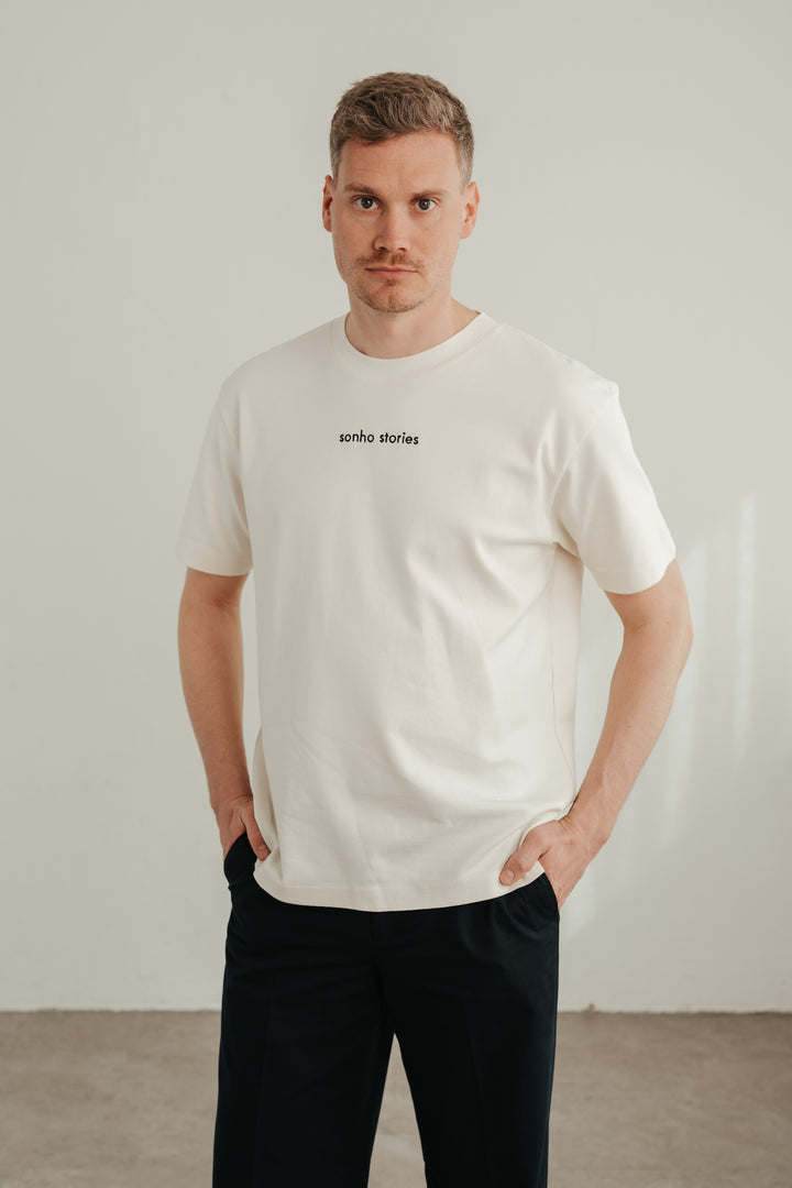 Unisex T-Shirt mit Oversized Fit und gesticktem Logo